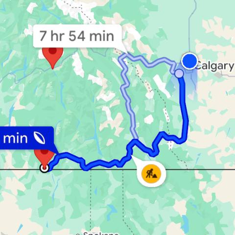 Road map to Priddis