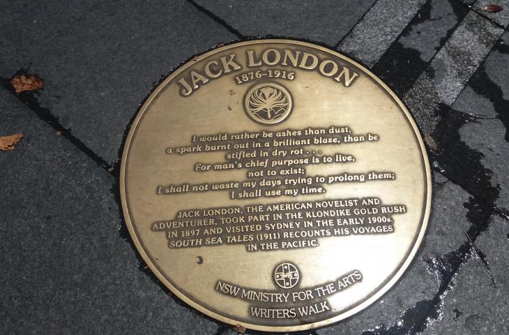 Photo of Plaque commemorating Jack London